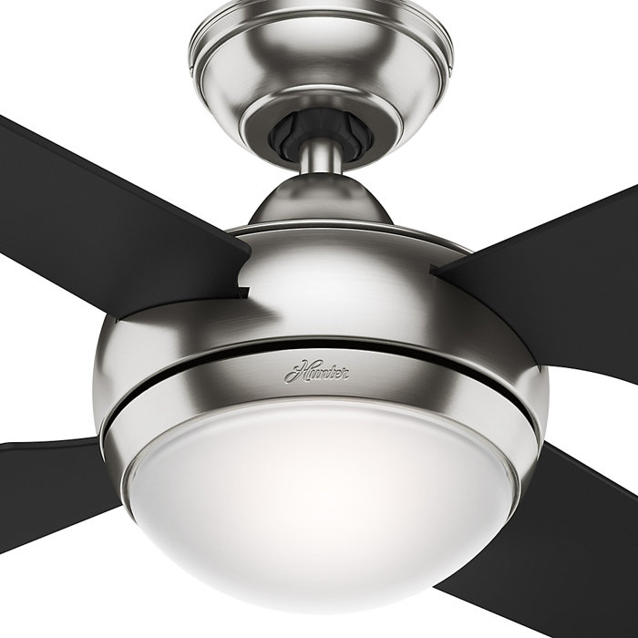 52 Sonic 4 Blade Ceiling Fan With Remote Light Kit Included