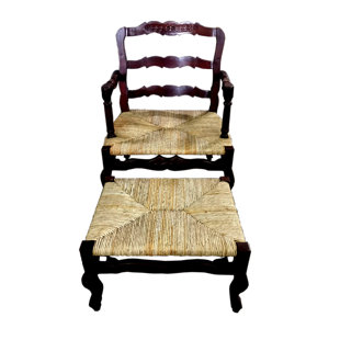 Go to store & view more images D-Art Collection French Lounge Chair and Ottoman Set
