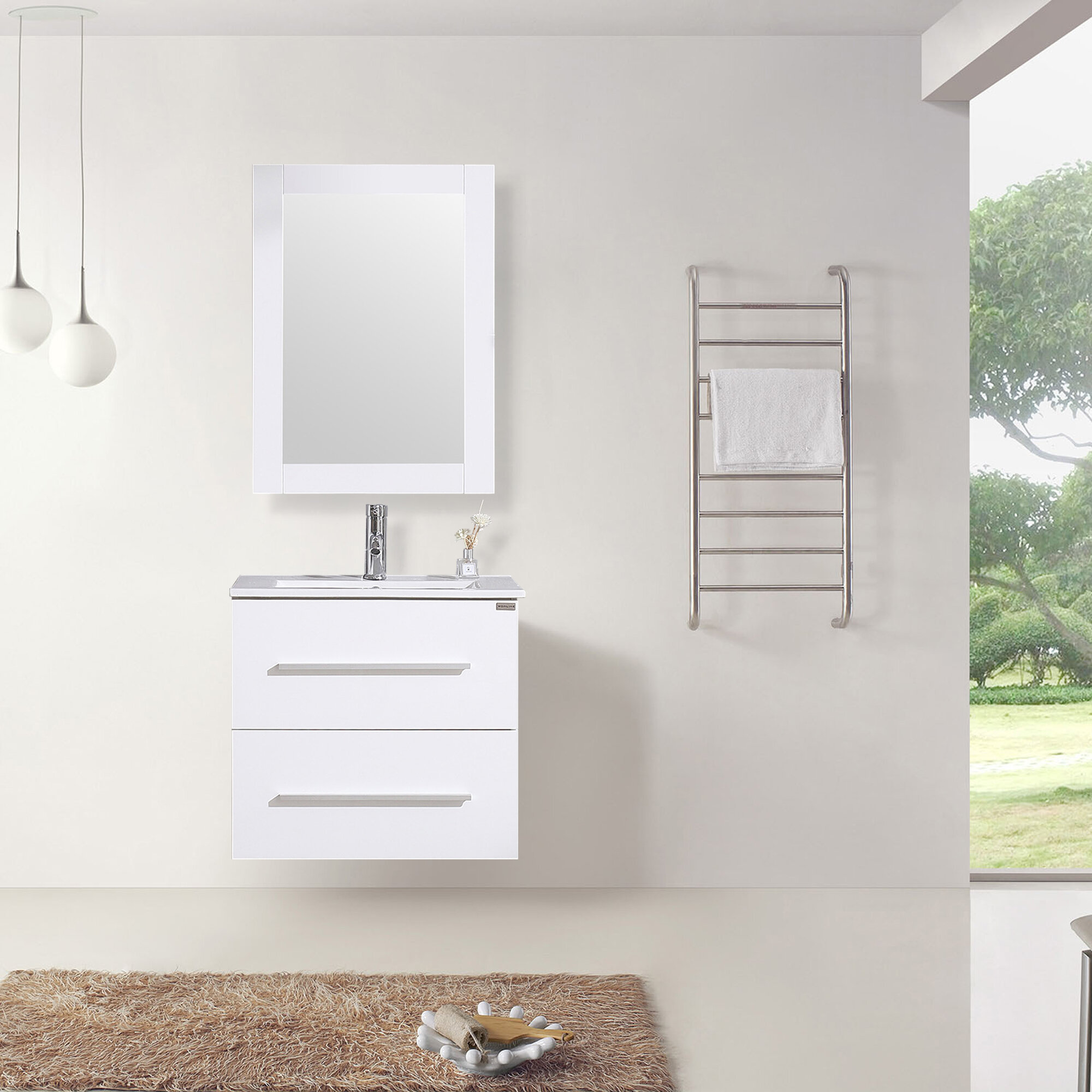 Chasimi 24 Single Bathroom Vanity Set With Mirror Wayfair