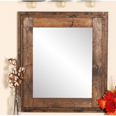 Brandtworksllc Farmhouse Mantelpiece Rustic Distressed Wall Mirror