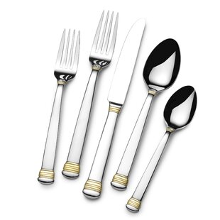 Gorham Nouveau 18/8 Stainless Steel 8" Dinner Fork Set of Four 