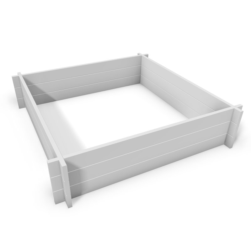 New England Arbors 4 Ft X 4 Ft Vinyl Raised Garden Reviews Wayfair