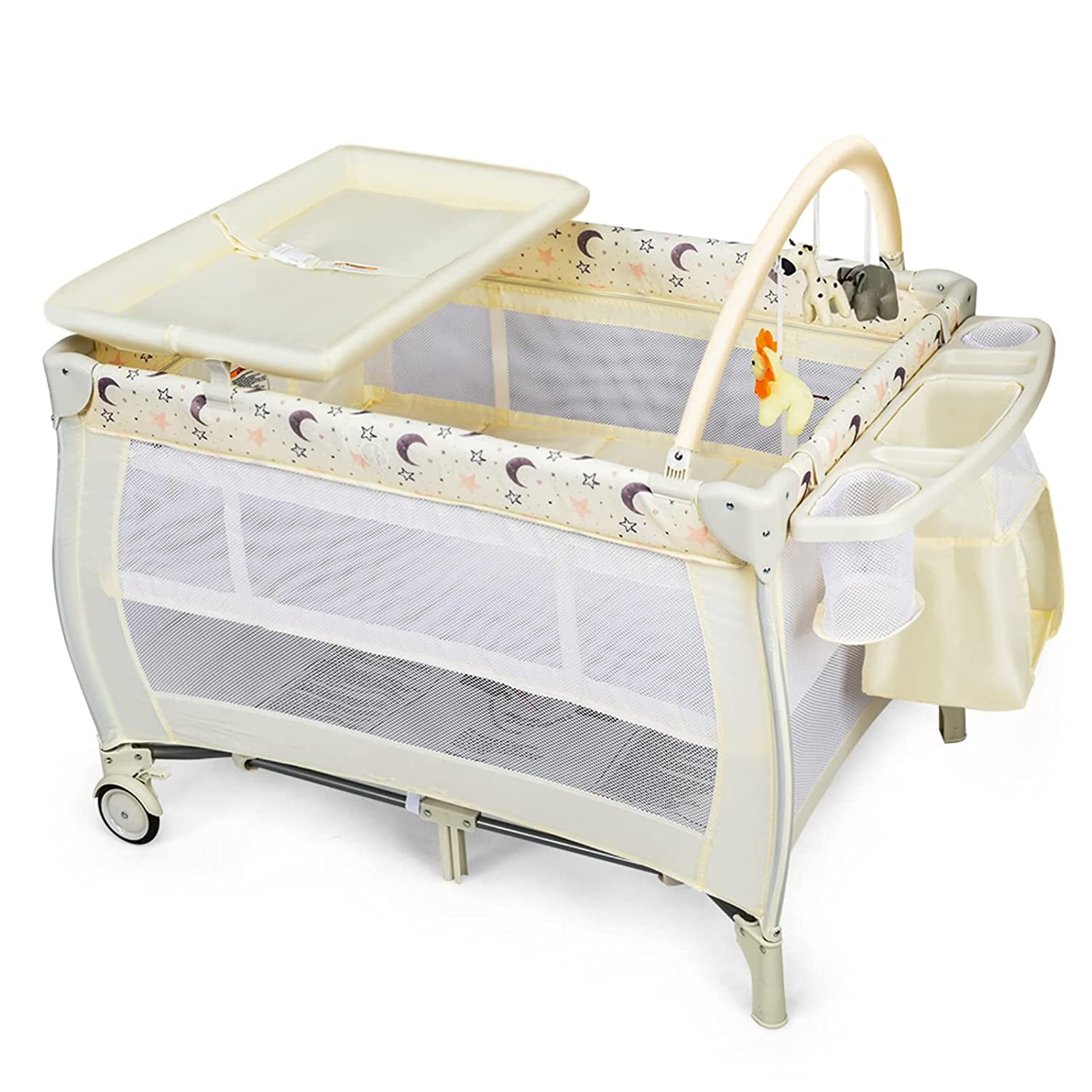 pack and play with bassinet and changing table