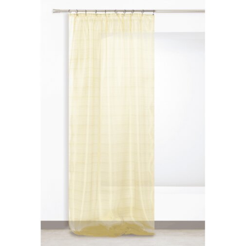 Castleton Home Pinch Pleat Sheer Single Curtain | Wayfair ...