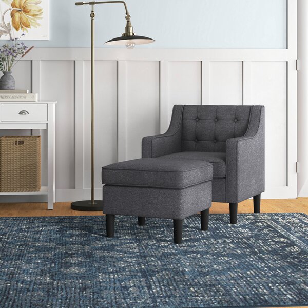 elfand armchair and ottoman