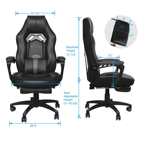 Eclife OF-D01 Office Chair Blue for sale online 