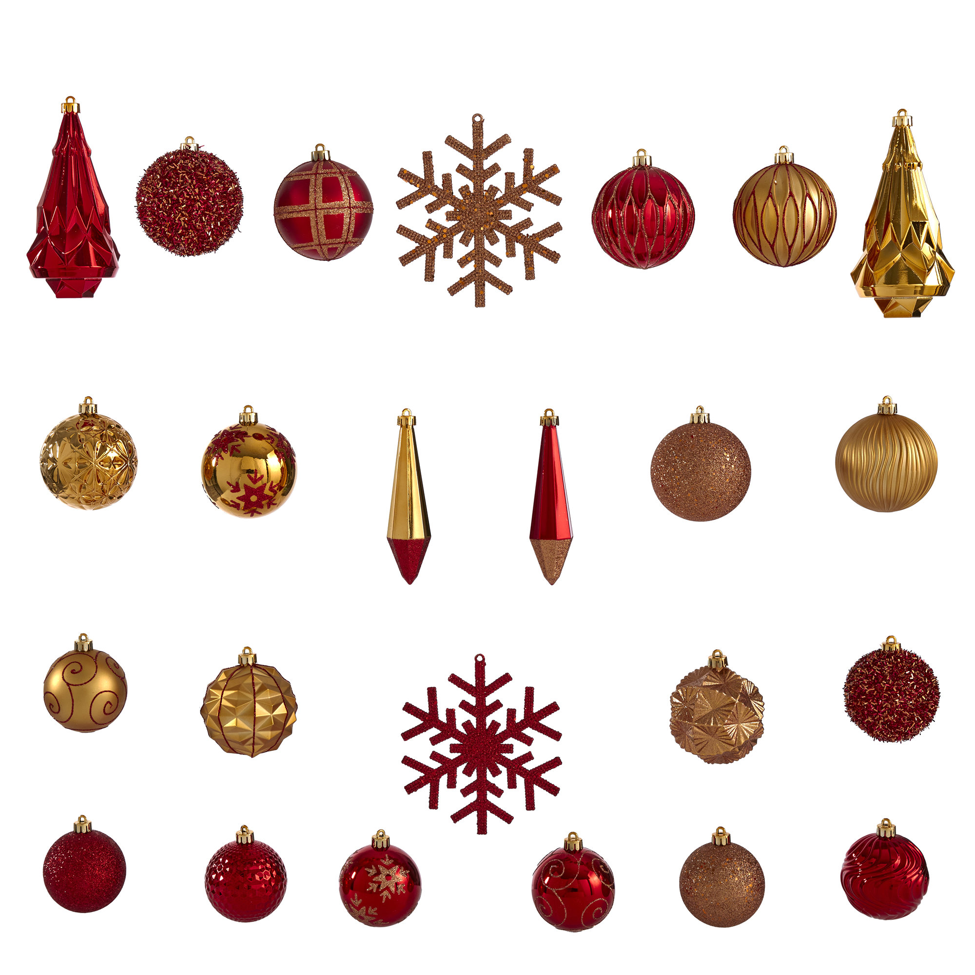 The Holiday Aisle® 52 Piece Christmas Tree Ornament Set Wayfair