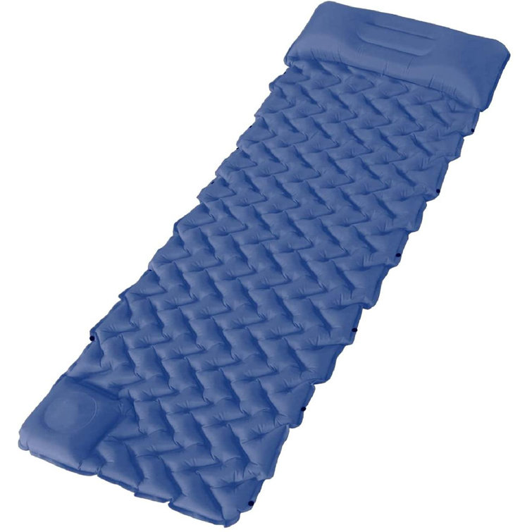 blue camping mat