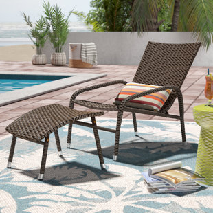 Outdoor Chair With Ottoman Wayfair Harmony Lounge Chair With Ottoman
