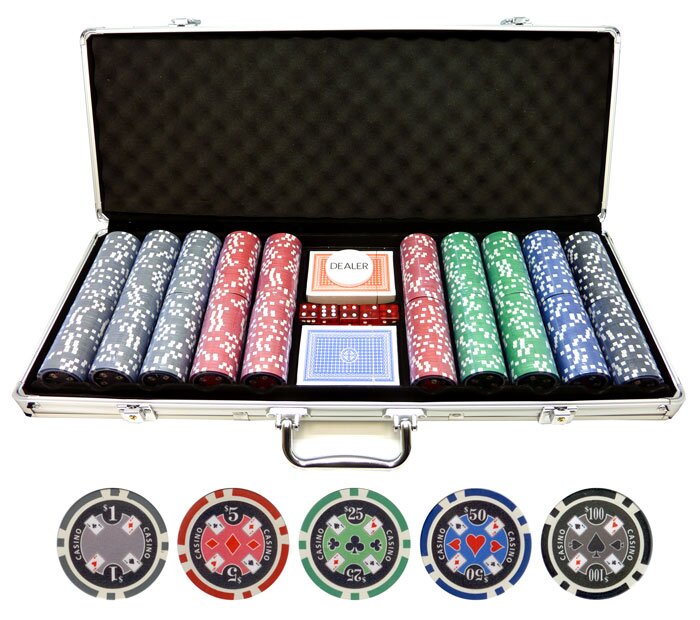 Trademark Poker Super Diamond Clay Composite Chips Set of 100