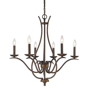 Genevieve 6-Light Candle-Style Chandelier