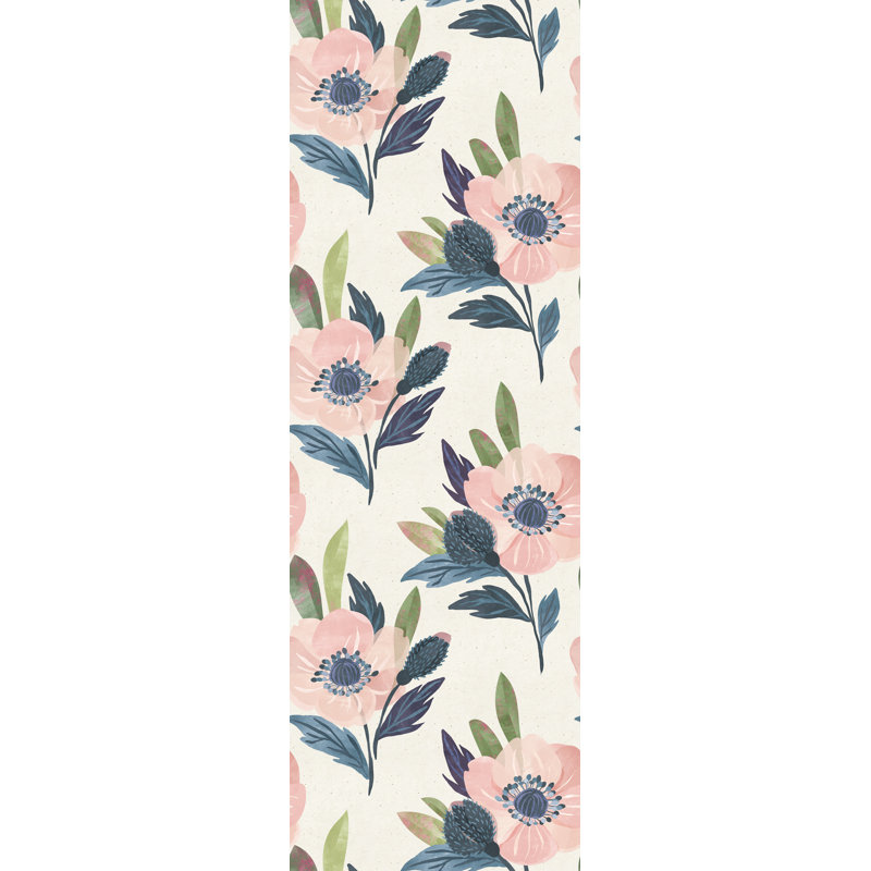 Grise 8 33 L X 25 W Watercolor Floral Peel And Stick Wallpaper