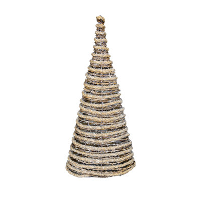 Beachcrest Home Standing Rope Xmas 1.9' Brown Artificial Christmas Tree | Wayfair