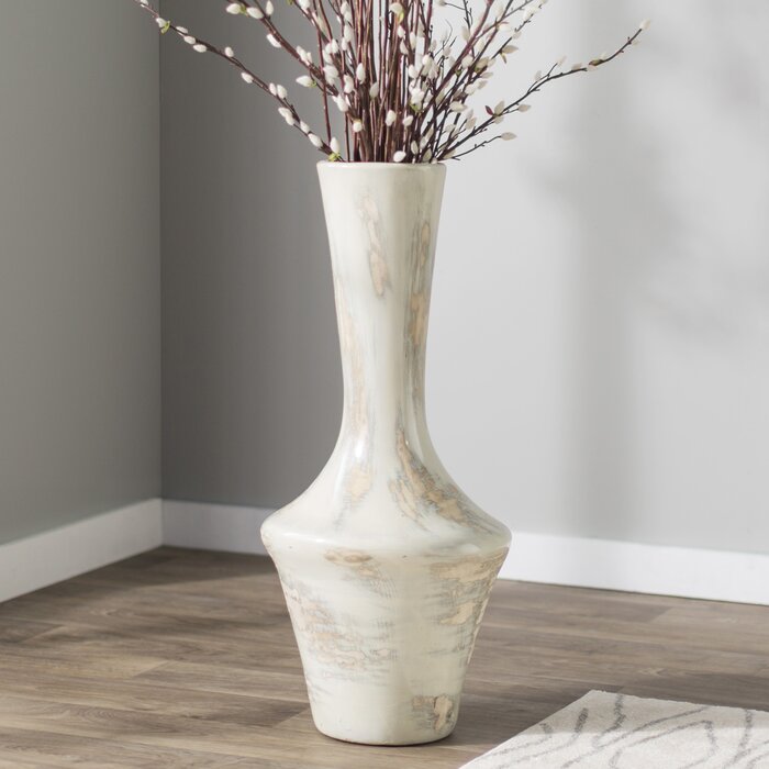 Brayden Studio Grey Mexican Pottery Floor Vase Reviews Wayfair Ca