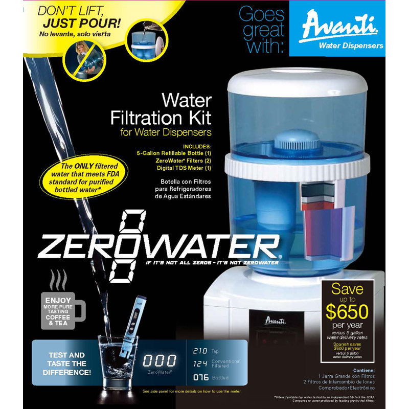 avanti zero water dispenser