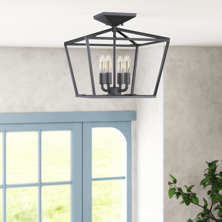 flush mount lantern light fixture