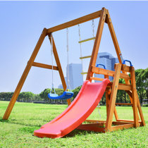 6 in 1 Swing Set Toddler Kids Slide Playset for Backyard Playground S9 for sale online 