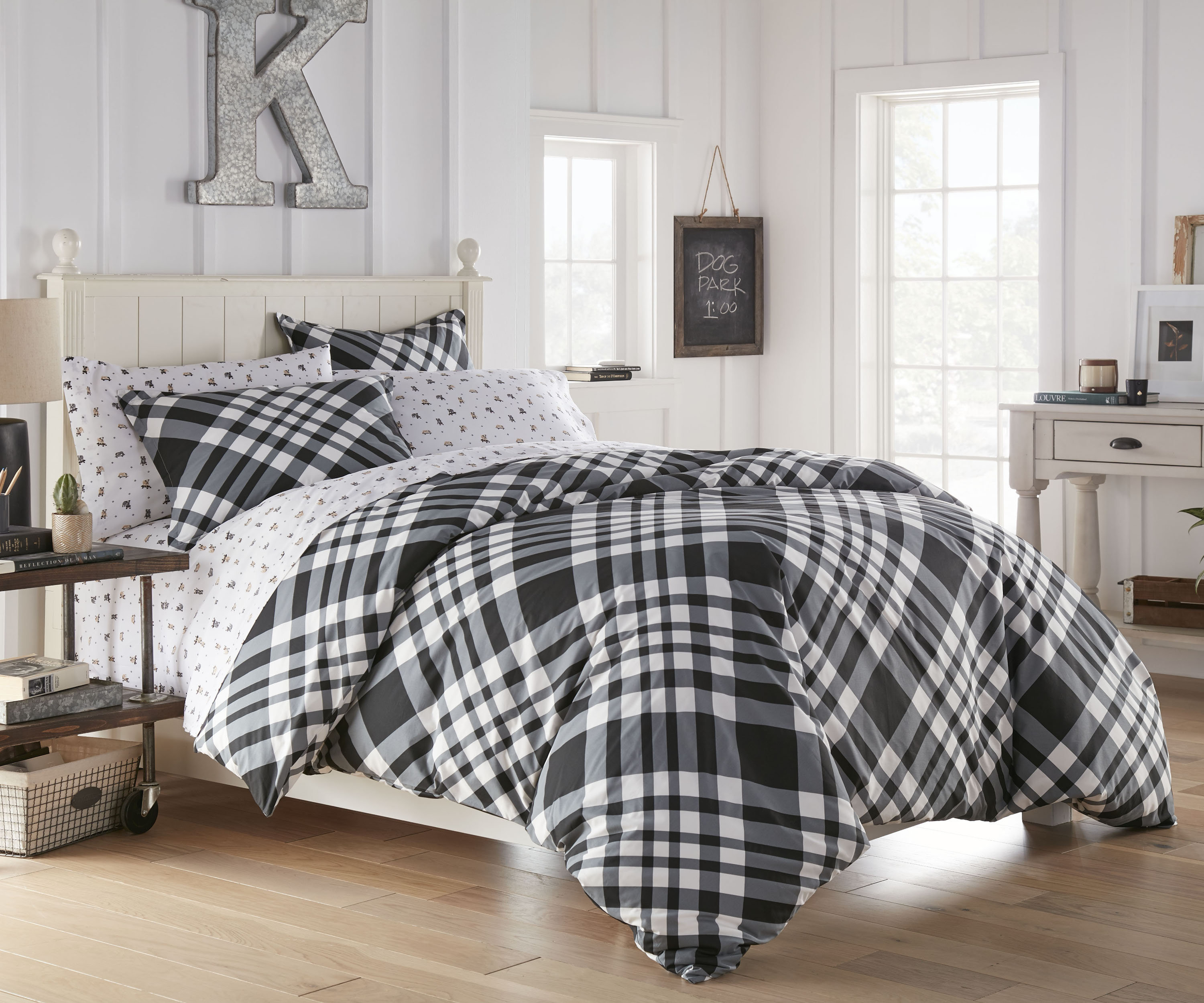 Gracie Oaks Fickes Plaid Reversible Comforter Set Wayfair