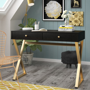 Go to store & view more images Dayne Solid Wood Writing Desk by Willa Arlo Interiors