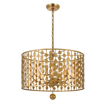 Whitby 4 Light Shaded Drum Chandelier Reviews Allmodern