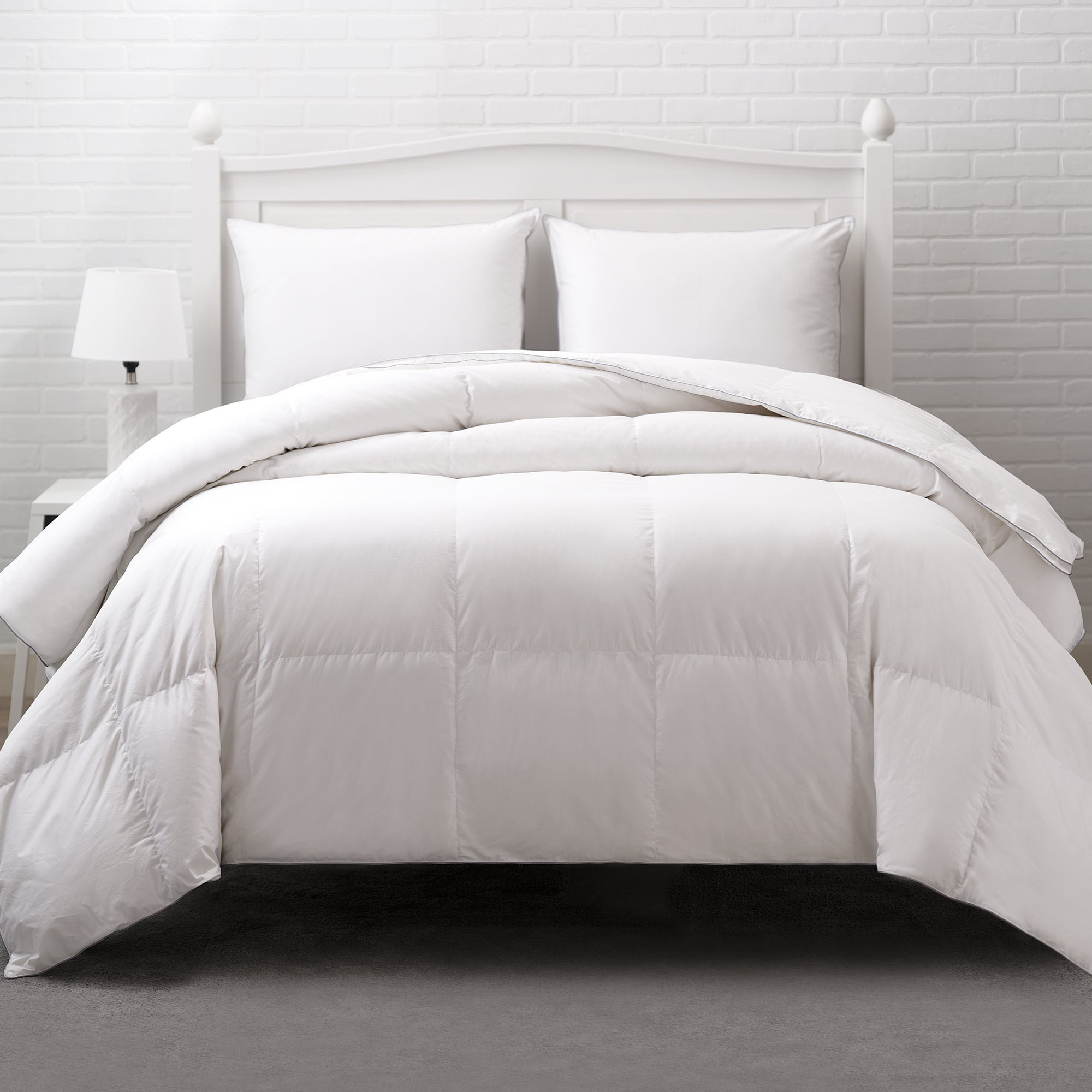 Luxury White Cotton Duck Down Feather All Season Twin Queen King Comforter 