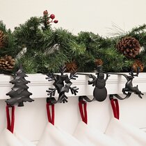 Christmas Stocking Holder Santa Flake Angel Tree Holiday Home 4 Options NEW 