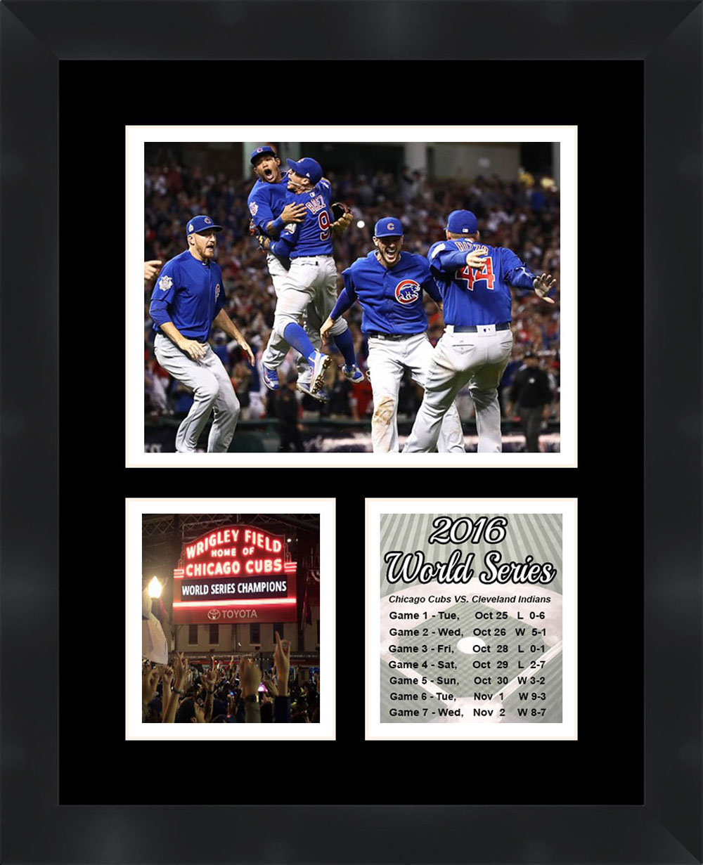 Frames by Mail Chicago Cubs 2016 World Series Framed Photo White