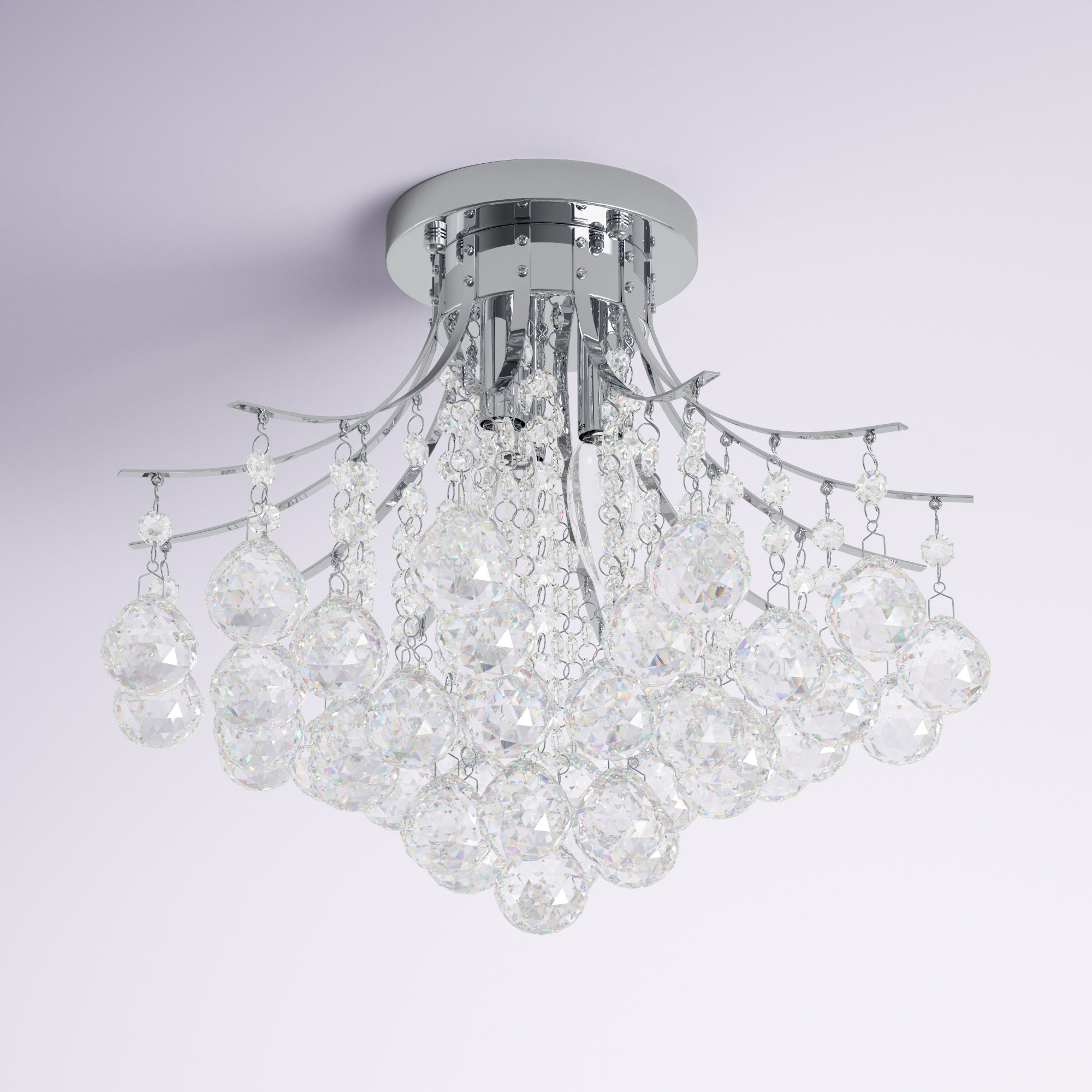 Etta Avenue™ Lesbury 3 - Light Unique Tiered Chandelier with Crystal ...