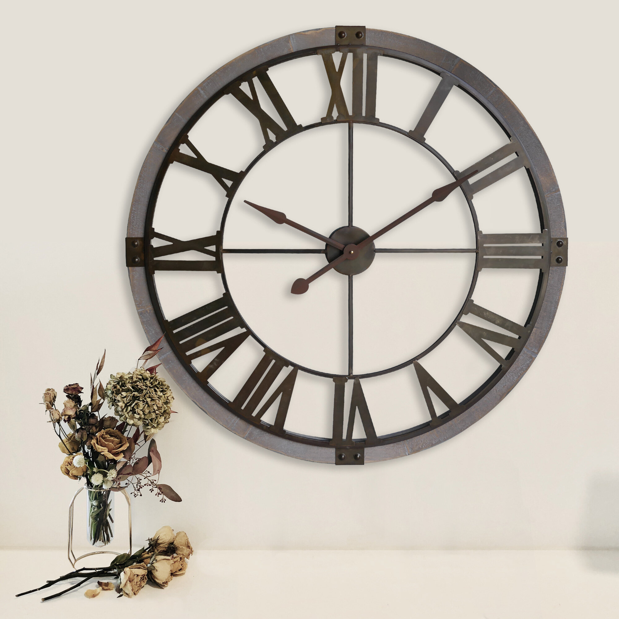 Brown Williston Forge Oversized Wall Clocks Youll Love In 2021