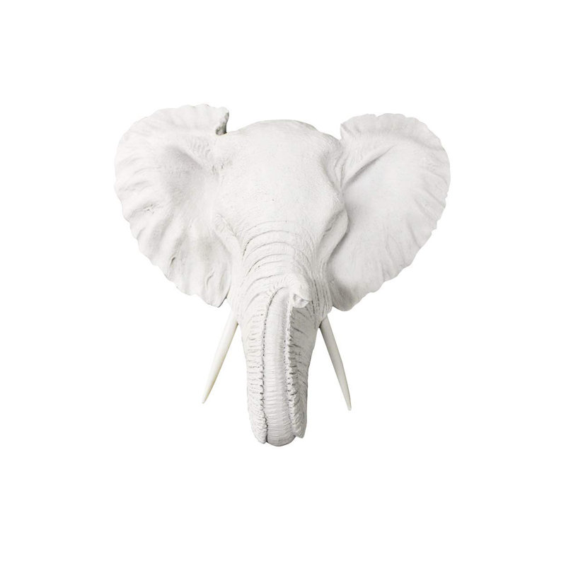 World Menagerie Faux Taxidermy Mini Elephant Head Wall Decor Reviews Wayfair