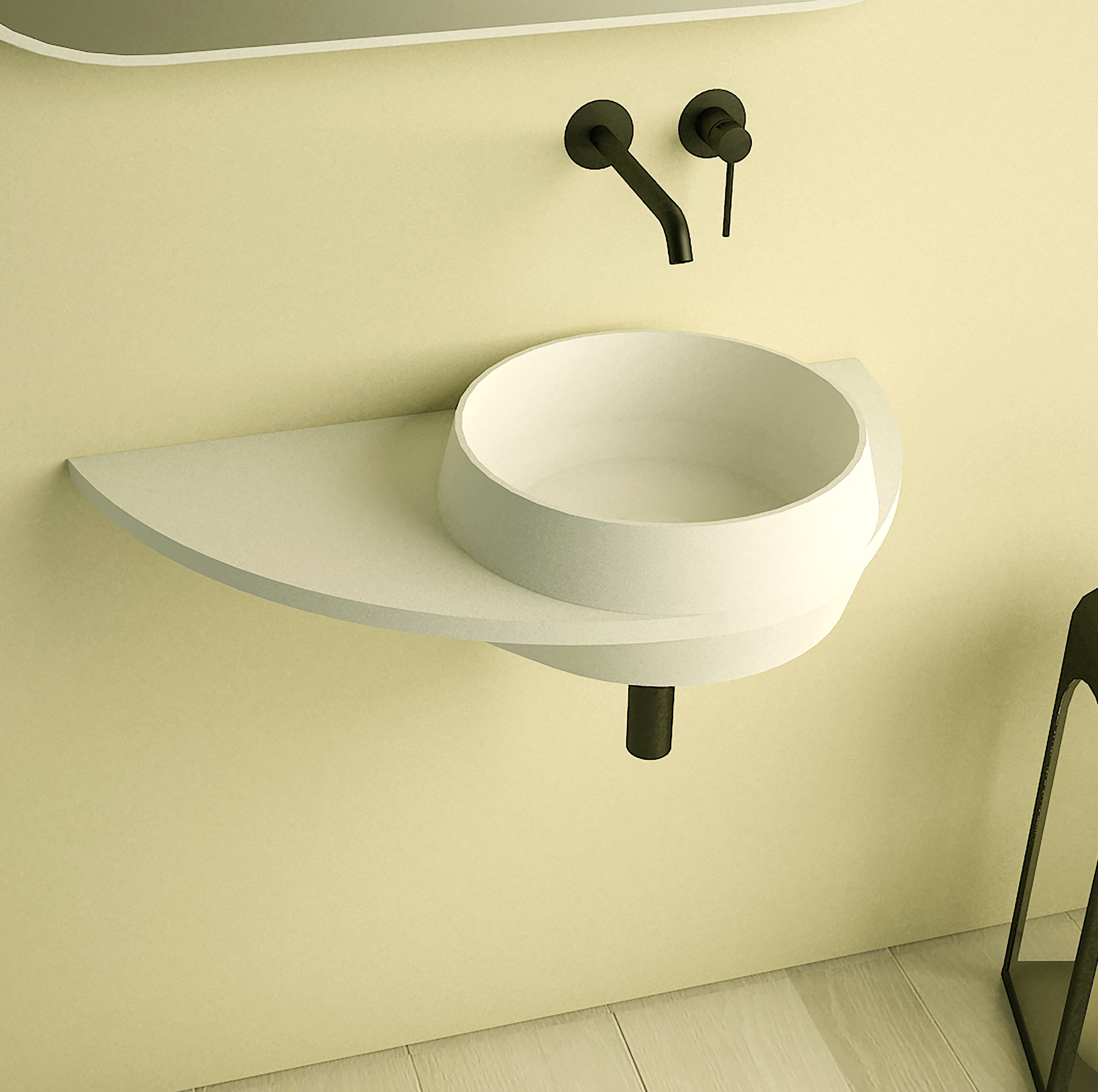 Ideavit Matte White Circular Wall Mount Bathroom Sink Wayfair