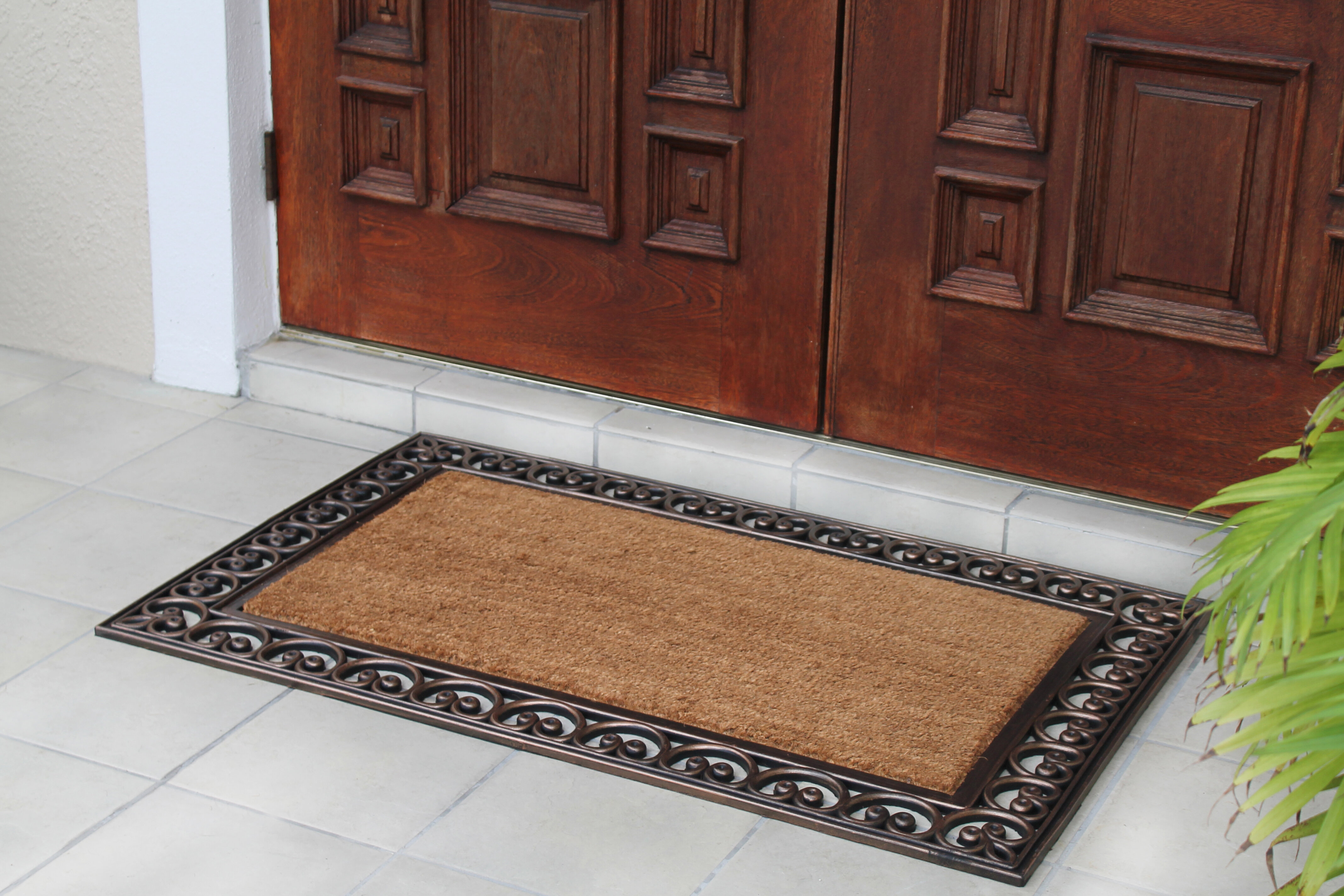 Beykoy Double 48 In X 30 In Non Slip Outdoor Door Mat