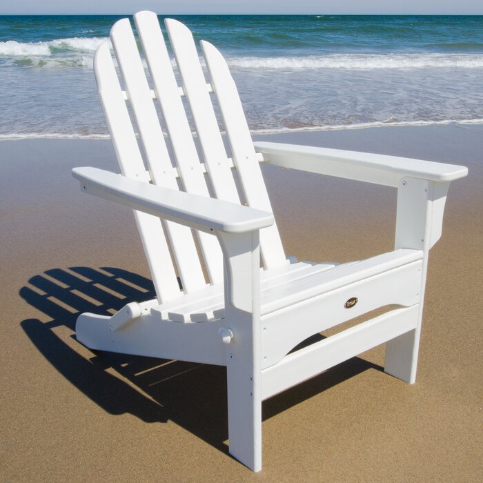 Trex Wood Folding Adirondack Chair With Ottoman