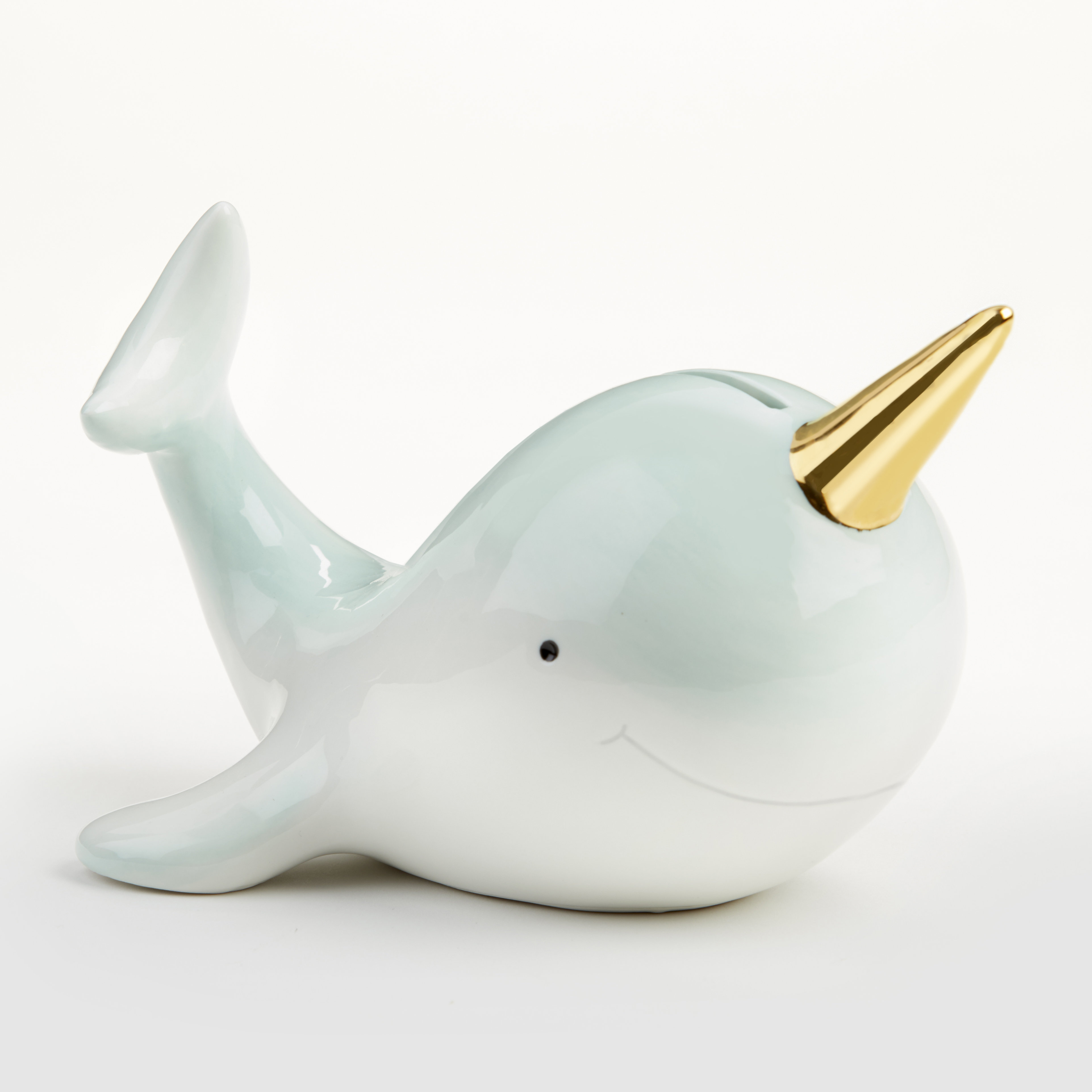 Isabelle Max Vanatta Narwhal Porcelain Piggy Bank Wayfair