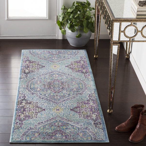 Fields Bright Purple Pale Blue Area Rug Joss Main Fields Bright Purple Pale Blue Area Rug