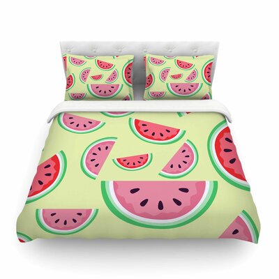 Watermelon Background Food By Afe Images Featherweight Duvet Cover