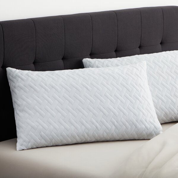 Olivia Luxury Plush 3D Gel Pillows for Sleeping 2 Pack & 2 Pillowcases Queen . 