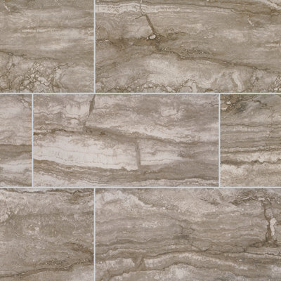 Bernini 12" x 24" Matte Porcelain Stone Look Wall & Floor Tile