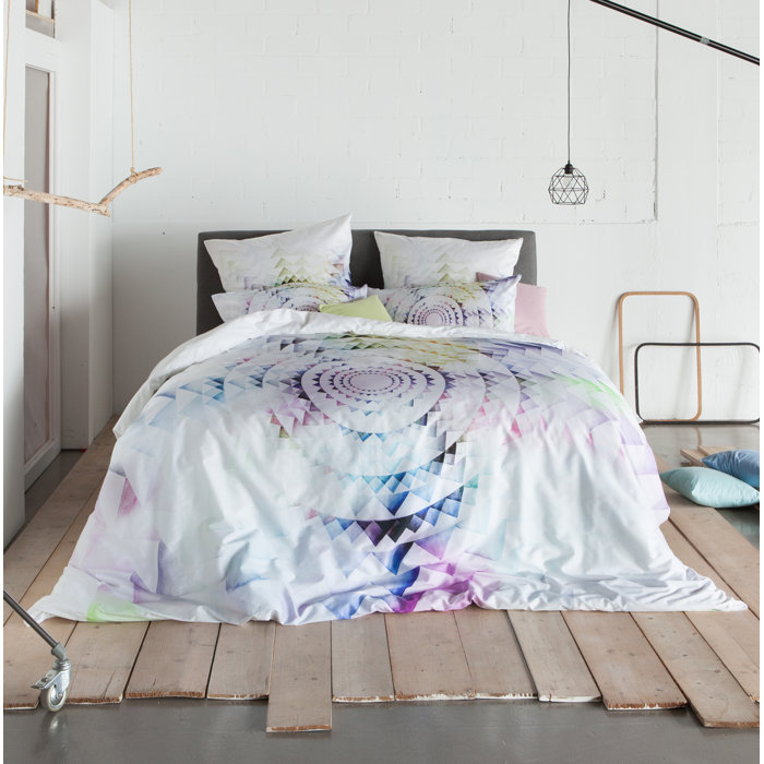 Mako-Satin-Bettwäsche CIRCLE - Estella