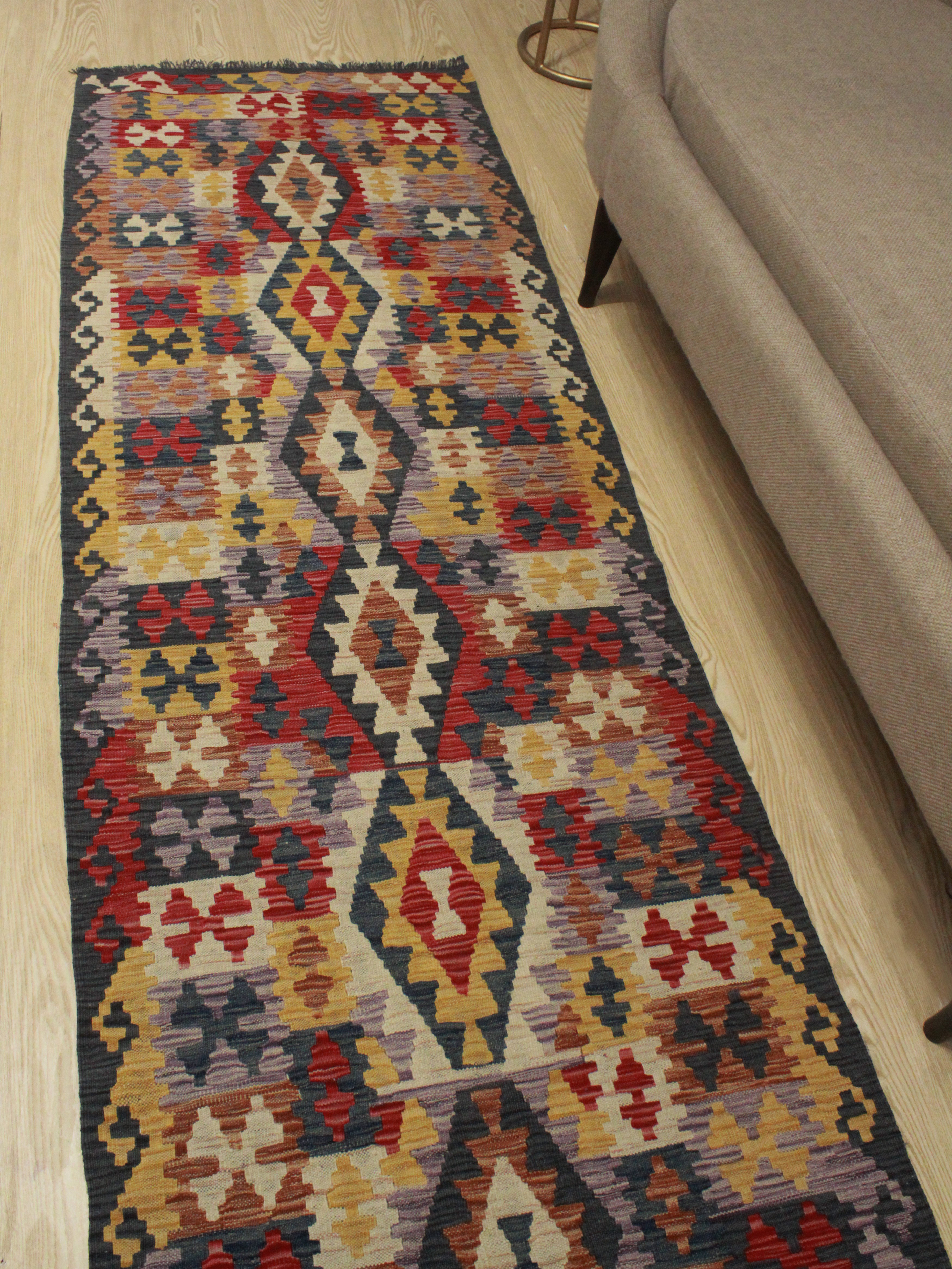 Foundry Select Runner Hults Southwestern Hand Woven Wool Brown Orange Yellow Area Rug Wayfair