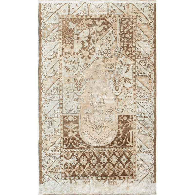 Nazmiyal Collection One Of A Kind Turkish Hand Knotted Brown 4 Turkish Hand Knotted