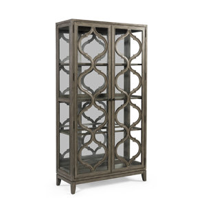 Go to store & view more images Gracie Oaks Jewell Lighted Curio Cabinet