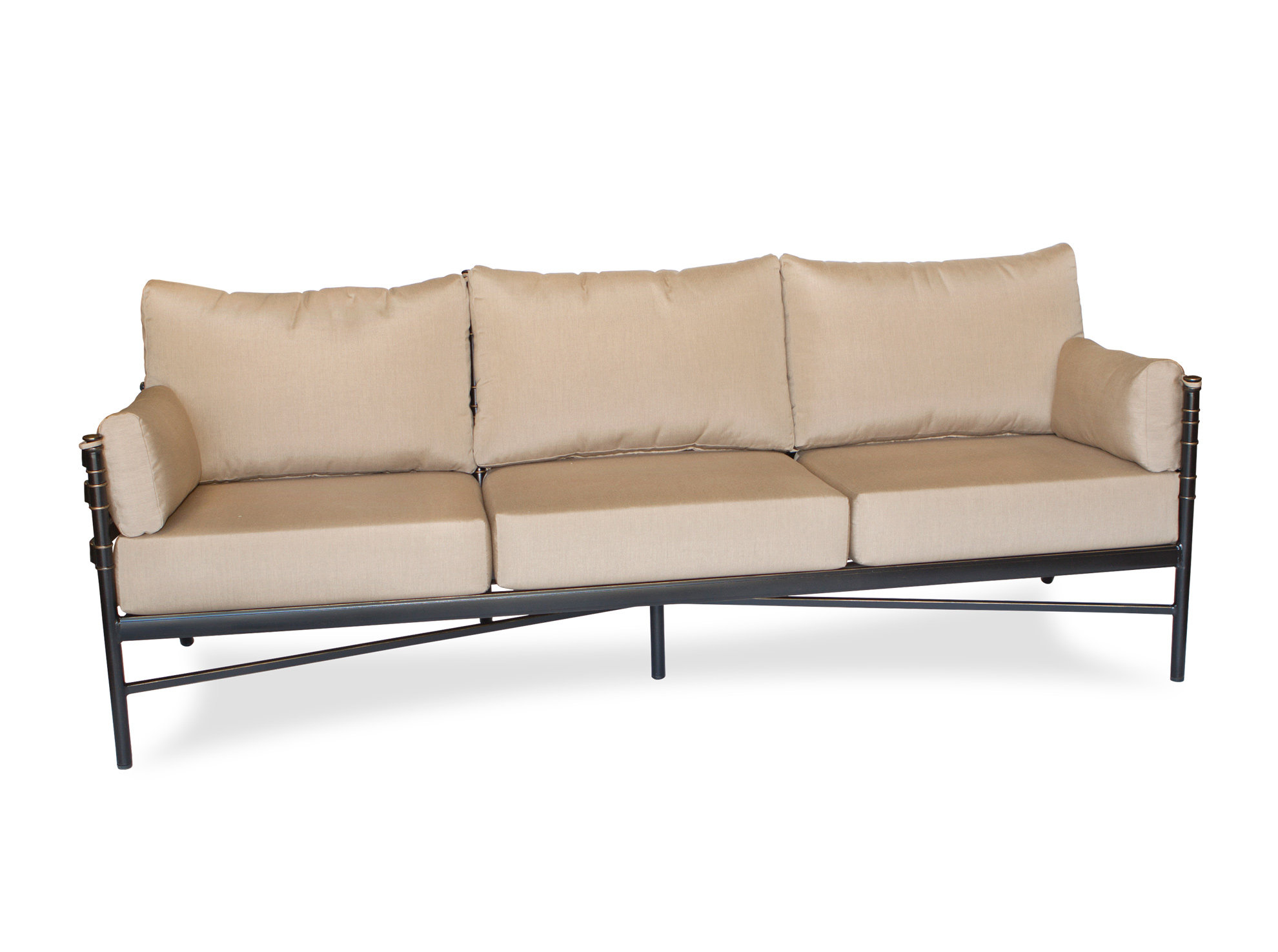 Peakseason Lancaster Patio Sofa With Sunbrella Cushions Wayfair