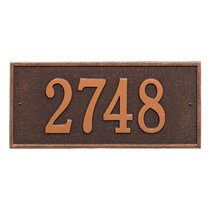 Whitehall Personalized Versailles Address Marker Personalized Plaque 17 Colors 