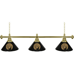 Go to store & view more images Trademark Global Hunt Deer 3-Light Billiard Light