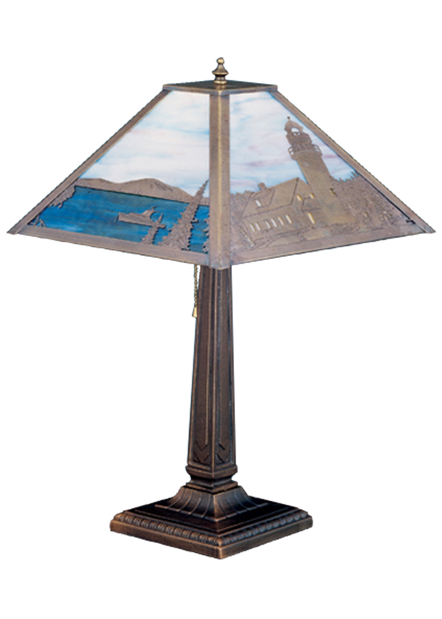 Meyda Tiffany Lighthouse Bay 21 Table Lamp Wayfair