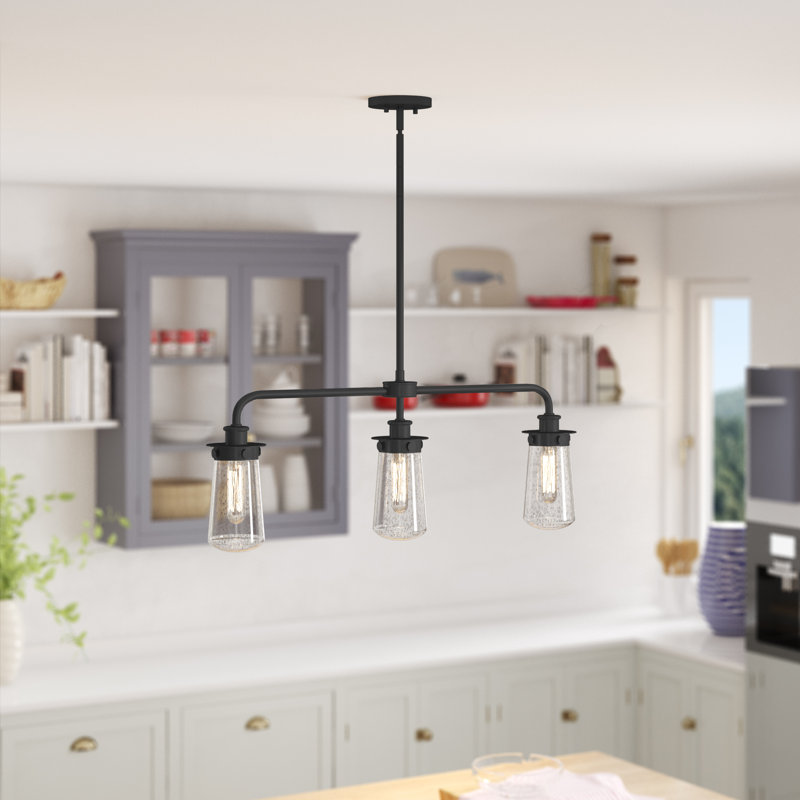 Breakwater Bay Simsbury 3 Light Kitchen Island Linear Pendant Reviews Wayfair