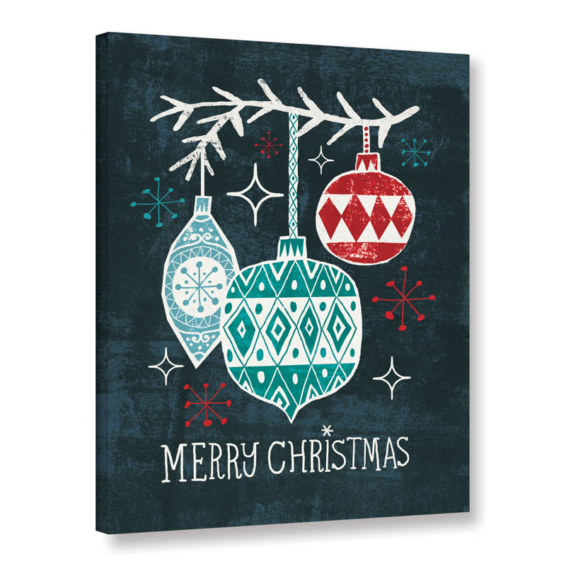 Artwall Merry Christmas Ornaments By Michael Mullan Painting