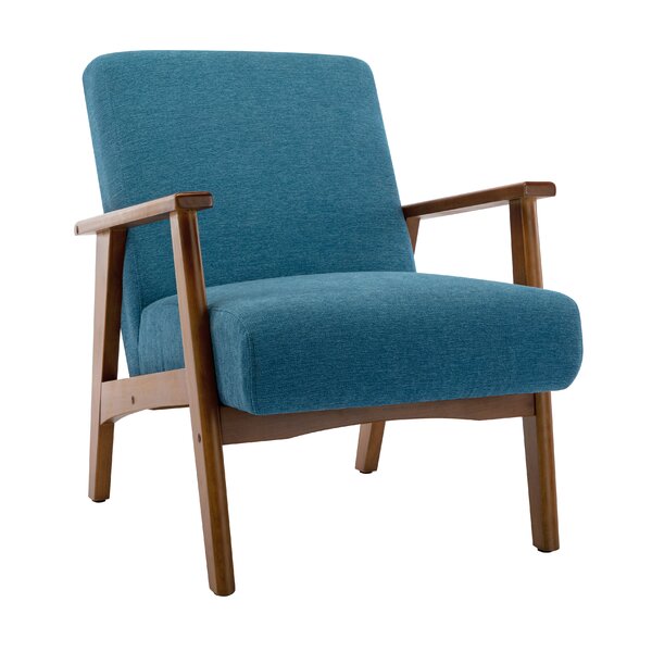 teal suede chair