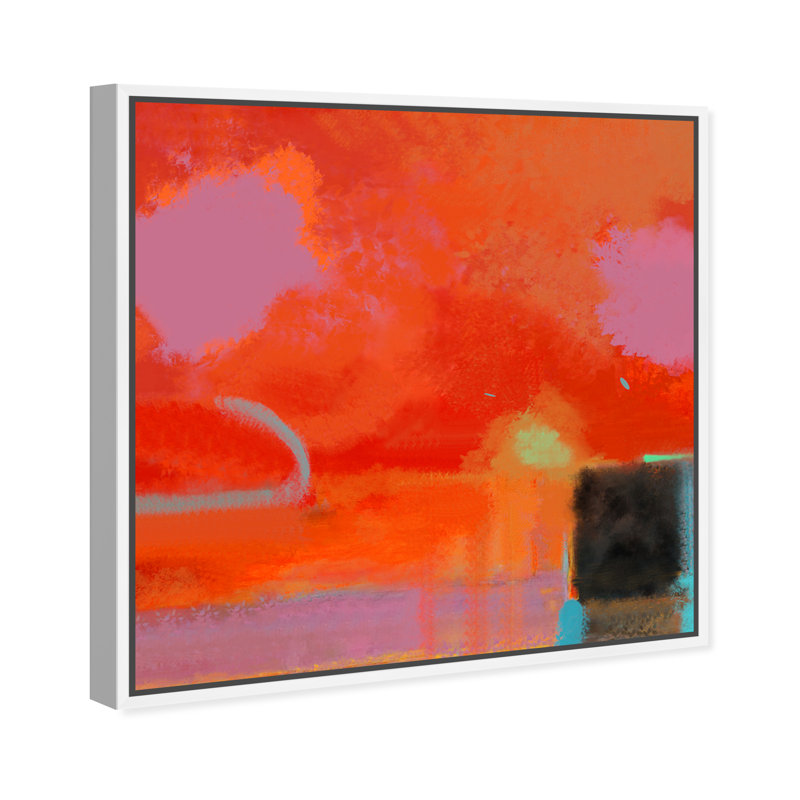 Oliver Gal When Sun Sets Framed Graphic Art Print On Canvas Wayfair